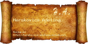 Herskovics Adelina névjegykártya